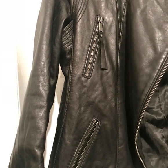 MICHAEL Michael Kors Moto Leather Jacket - Picture 3 of 5